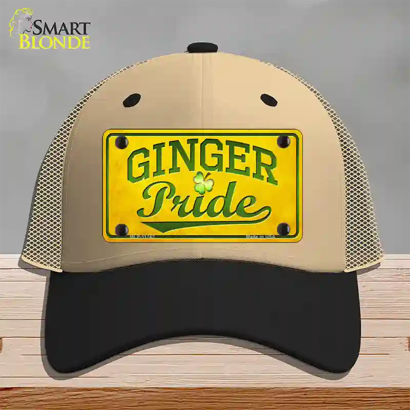 Ginger Pride Novelty License Plate Hat Mesh / Khaki|Black