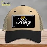 King Novelty License Plate Hat Mesh / Khaki|Black