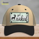 Get Naked Novelty License Plate Hat Mesh / Khaki|Black