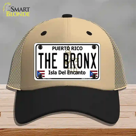 The Bronx Puerto Rico Novelty License Plate Hat Mesh / Khaki|Black