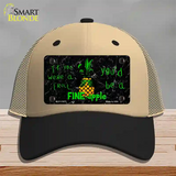 Fineapple Novelty License Plate Hat Mesh / Khaki|Black