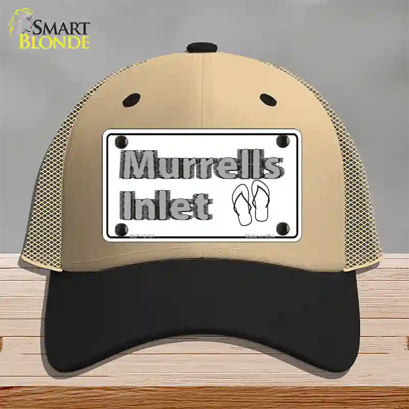 Murrells Inlet SC Novelty License Plate Hat Mesh / Khaki|Black