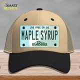 Maple Syrup New Hampshire Novelty License Plate Hat Mesh / Khaki|Black