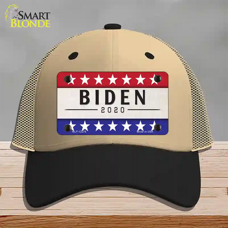 Joe Biden 2020 Novelty License Plate Hat Mesh / Khaki|Black