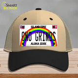 Ono Grinds Hawaii Novelty License Plate Hat Mesh / Khaki|Black