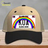 Koa Hawaii Novelty License Plate Hat Mesh / Khaki|Black