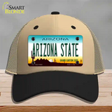 Arizona State Novelty License Plate Hat Mesh / Khaki|Black