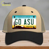 Go Arizona State Novelty License Plate Hat Mesh / Khaki|Black