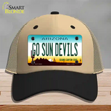 Go Sun Devils Novelty License Plate Hat Mesh / Khaki|Black