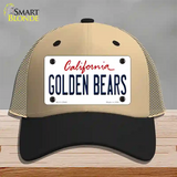 Golden Bears Novelty License Plate Hat Mesh / Khaki|Black