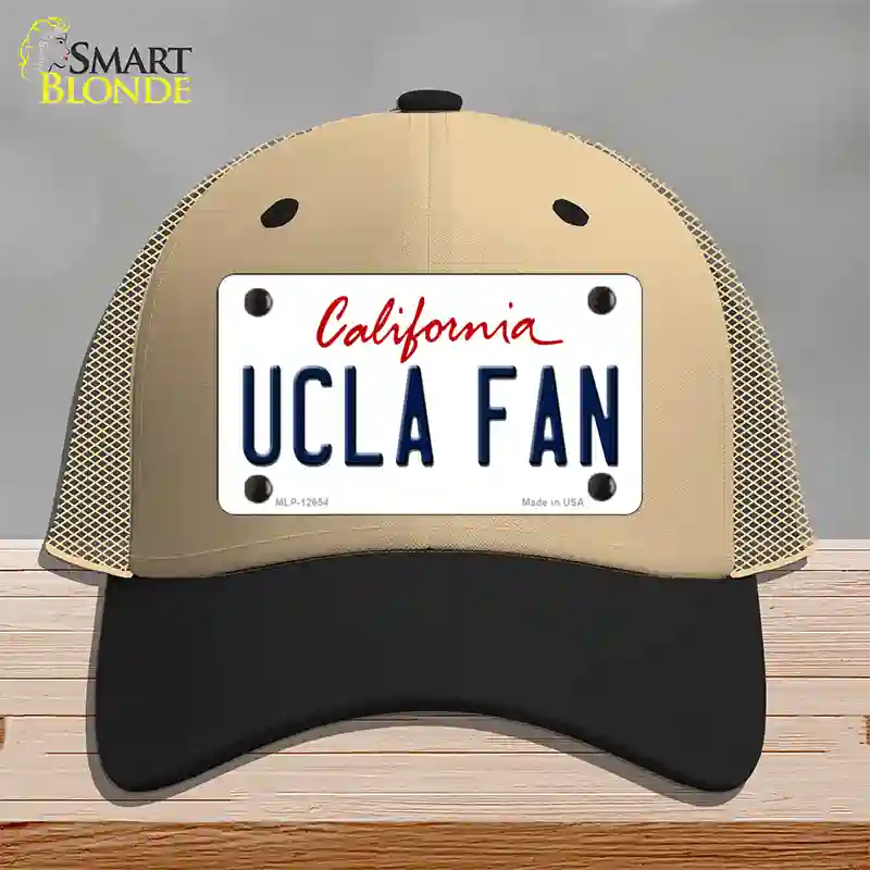 UCLA Fan Novelty License Plate Hat Mesh / Khaki|Black