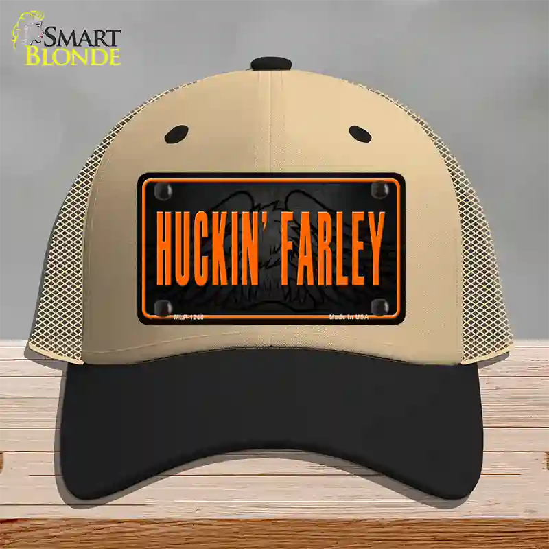 Huckin Farley Novelty License Plate Hat Mesh / Khaki|Black