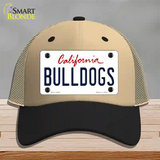 Bulldogs Novelty License Plate Hat Mesh / Khaki|Black