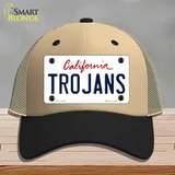 Trojans Novelty License Plate Hat Mesh / Khaki|Black