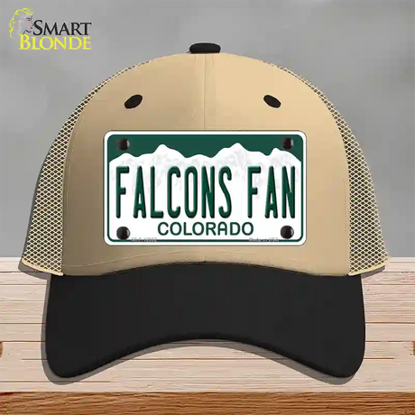 Falcons Fan Novelty License Plate Hat Mesh / Khaki|Black