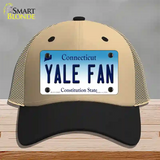 Yale Fan Novelty License Plate Hat Mesh / Khaki|Black