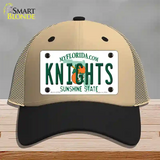 Knights Novelty License Plate Hat Mesh / Khaki|Black