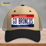 Go Broncos Novelty License Plate Hat Mesh / Khaki|Black