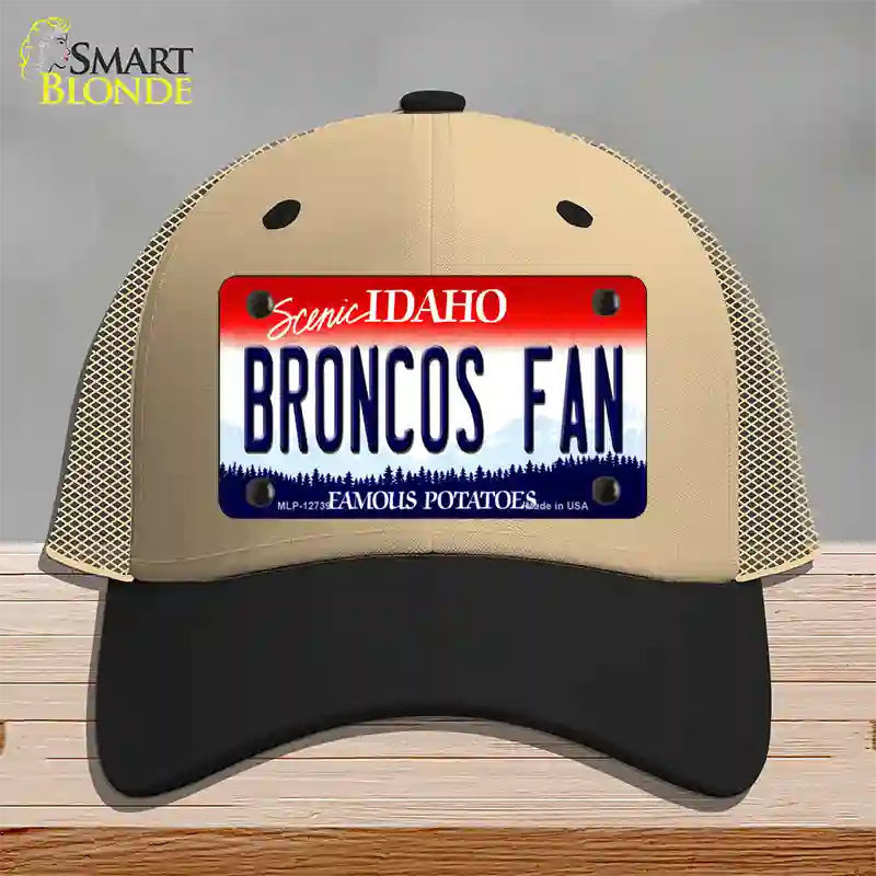 Broncos Fan Novelty License Plate Hat Mesh / Khaki|Black