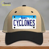 Cyclones Novelty License Plate Hat Tag Mesh / Khaki|Black