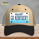 Go Kentucky Novelty License Plate Hat Tag Mesh / Khaki|Black