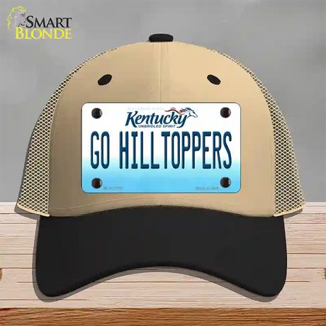 Go Hilltoppers Novelty License Plate Hat Tag Mesh / Khaki|Black