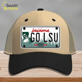 Go LSU Novelty License Plate Hat Tag Mesh / Khaki|Black