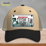 Louisiana Tigers Fan Novelty License Plate Hat Tag Mesh / Khaki|Black