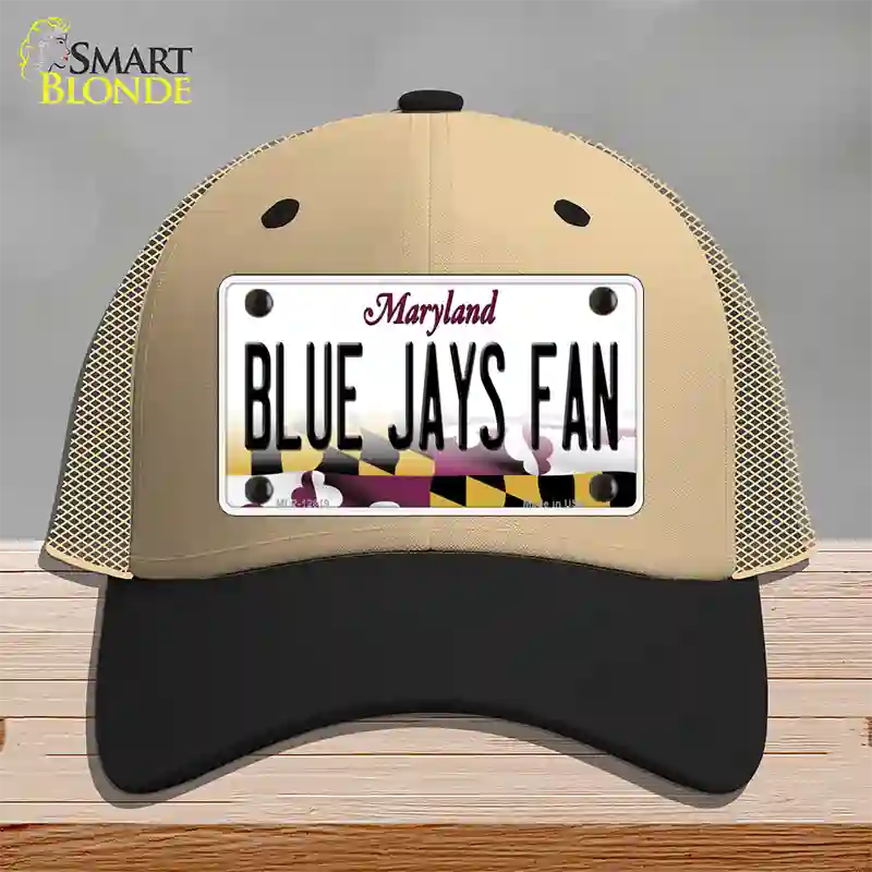 Blue Jays Fan Novelty License Plate Hat Mesh / Khaki|Black