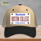 Boston College Novelty License Plate Hat Mesh / Khaki|Black