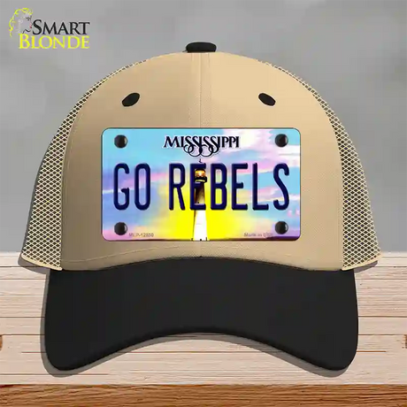 Go Rebels Novelty License Plate Hat Mesh / Khaki|Black