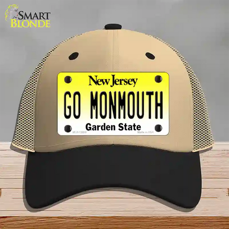 Go Monmouth Novelty License Plate Hat Mesh / Khaki|Black