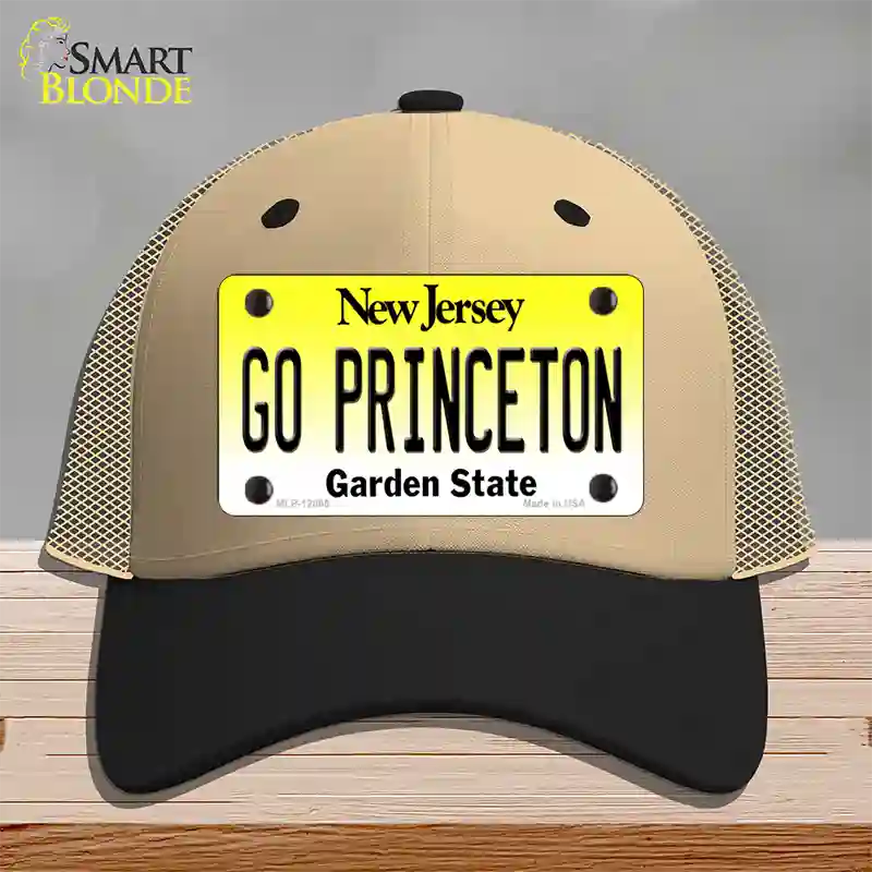 Go Princeton Novelty License Plate Hat Mesh / Khaki|Black