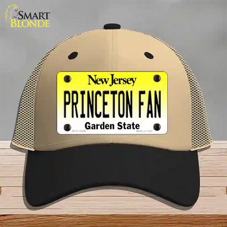 Princeton Fan Novelty License Plate Hat Mesh / Khaki|Black