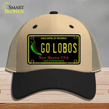 Go Lobos Novelty License Plate Hat Mesh / Khaki|Black