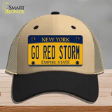 Go Red Storm Novelty License Plate Hat Mesh / Khaki|Black