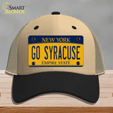 Go Syracuse Novelty License Plate Hat Mesh / Khaki|Black