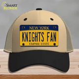 Black Knights Fan Novelty License Plate Hat Mesh / Khaki|Black