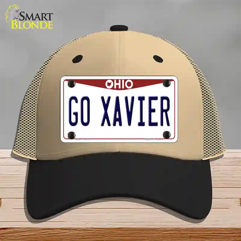 Go Xavier Novelty License Plate Hat Mesh / Khaki|Black