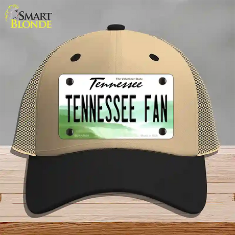 Tennessee Fan Novelty License Plate Hat Mesh / Khaki|Black