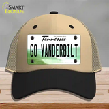 Go Vanderbilt Novelty License Plate Hat Mesh / Khaki|Black