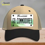 Go Commodores Novelty License Plate Hat Mesh / Khaki|Black