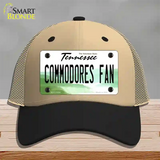 Commodores Fan Novelty License Plate Hat Mesh / Khaki|Black