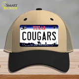 Cougars Novelty License Plate Hat Mesh / Khaki|Black