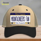 Mountaineers Fan Novelty License Plate Hat Mesh / Khaki|Black