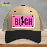 She-Devil Bitch Novelty License Plate Hat Mesh / Khaki|Black