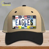 Eagles Strip Art Novelty License Plate Hat Tag Mesh / Khaki|Black