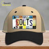 Colts Strip Art Novelty License Plate Hat Tag Mesh / Khaki|Black