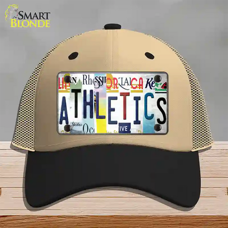 As Strip Art Novelty License Plate Hat Tag Mesh / Khaki|Black