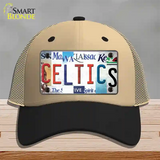 Celtics Strip Art Novelty License Plate Hat Tag Mesh / Khaki|Black